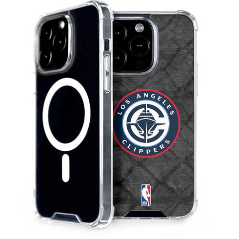 NBA Los Angeles Clippers Black Rust iPhone 15 Pro MagSafe Case